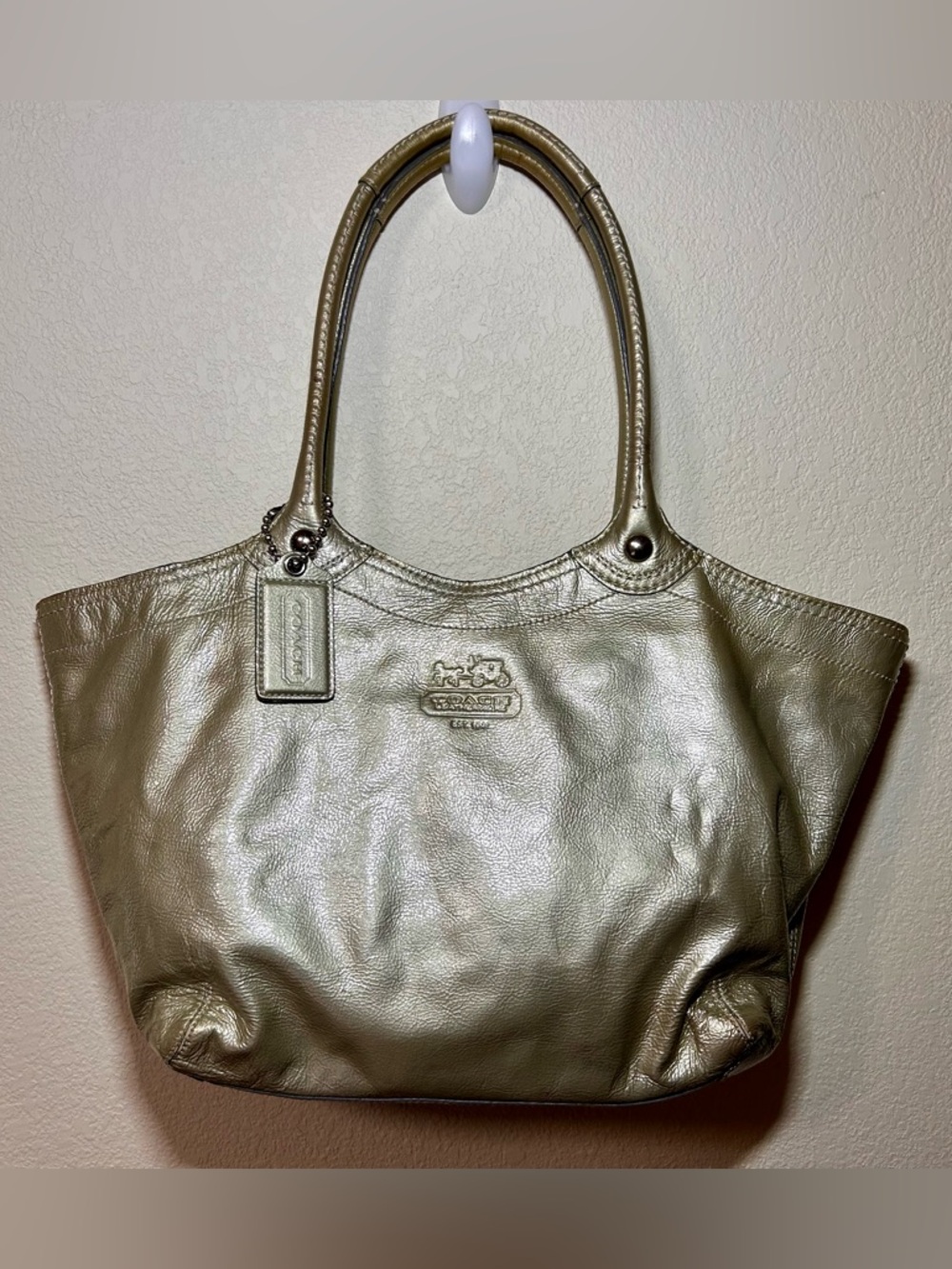 Coach Bleeker Leather Large Tote Shoulder Bag